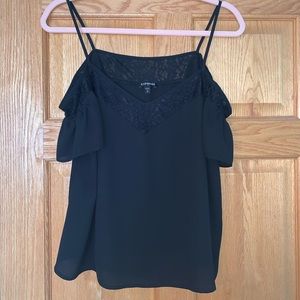 Express Black Tank Top, off the shoulder sides